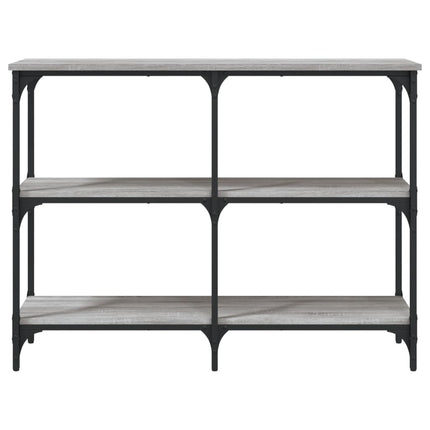 konsolbord 100x29x75 cm konstrueret træ grå sonoma-eg