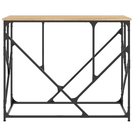 konsolbord 100x40x80 cm konstrueret træ sonoma-eg