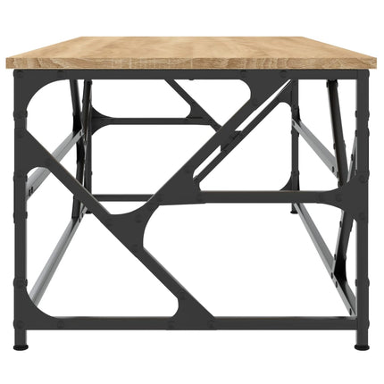 sofabord 100x50x40 cm konstrueret træ sonoma-eg