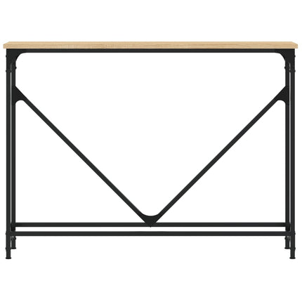 konsolbord 102x22,5x75 cm konstrueret træ sonoma-eg