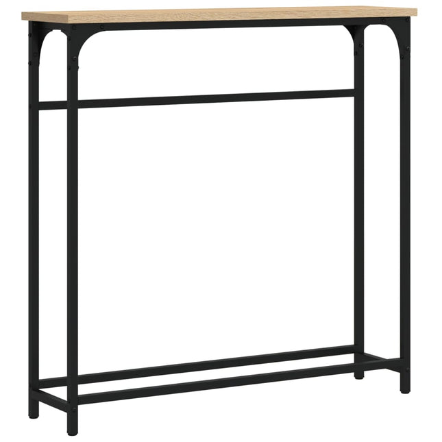 konsolbord Sonoma eg 75x19,5x75 cm konstrueret træ
