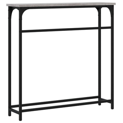 konsolbord 75x19,5x75 cm konstrueret træ grå sonoma-eg