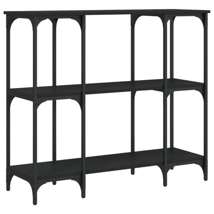 konsolbord 102x35x90 cm konstrueret træ sort