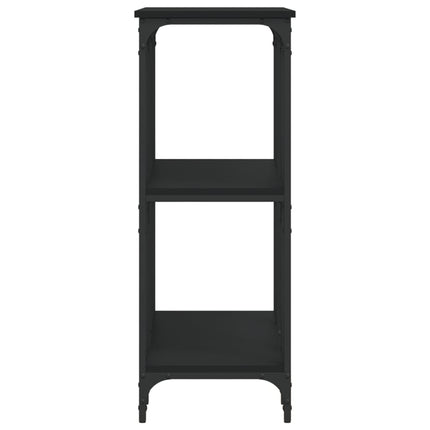 konsolbord 102x35x90 cm konstrueret træ sort