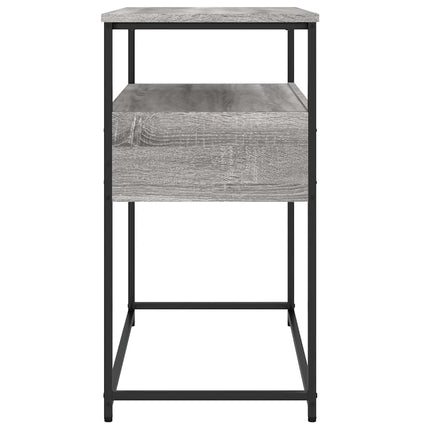 konsolbord 75x40x75 cm konstrueret træ grå sonoma-eg