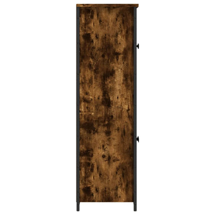 skab 62x32x106,5 cm konstrueret træ røget egetræsfarve