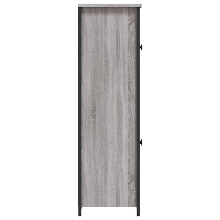 skab 62x32x106,5 cm konstrueret træ grå sonoma-eg