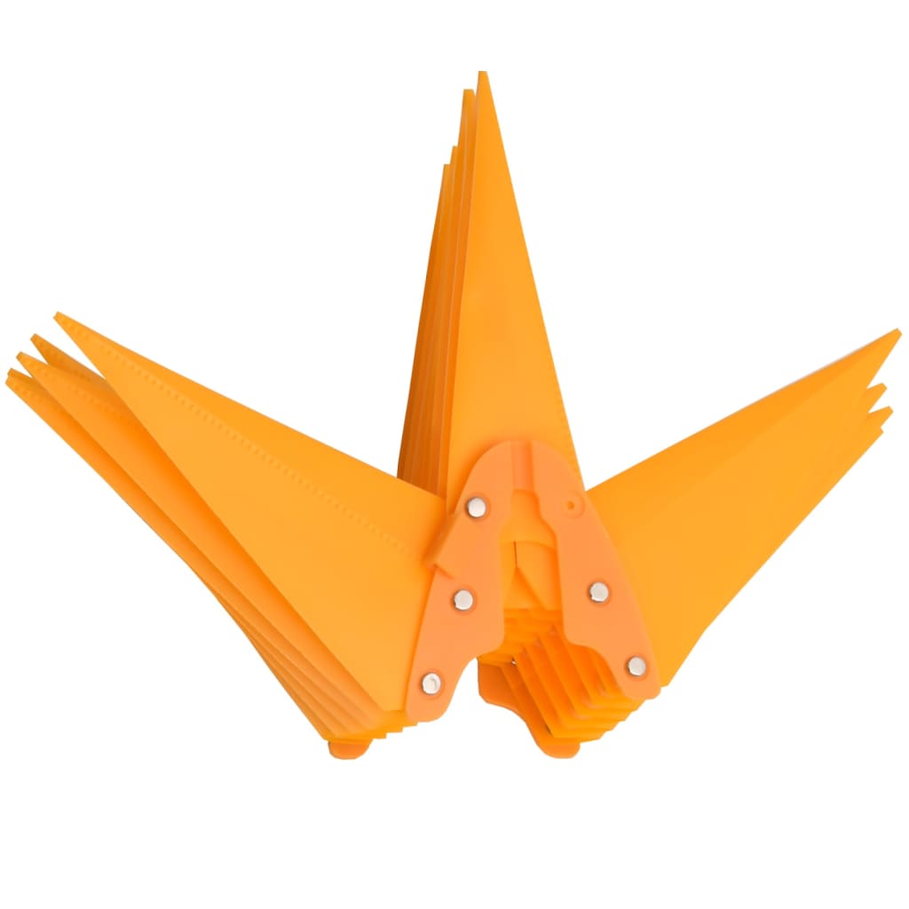 juledekoration med LED-lys foldbar 43 cm gul