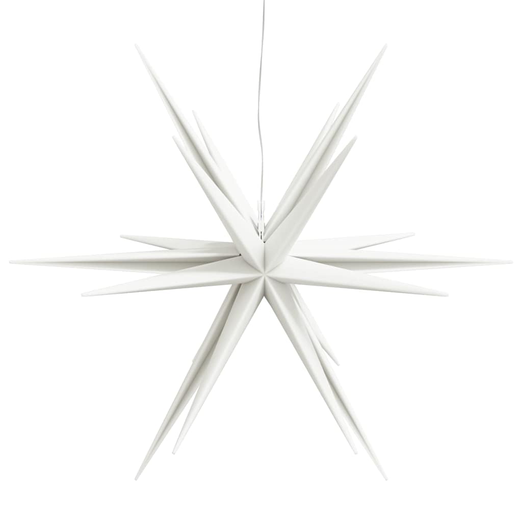 juledekoration med LED-lys foldbar 57 cm hvid