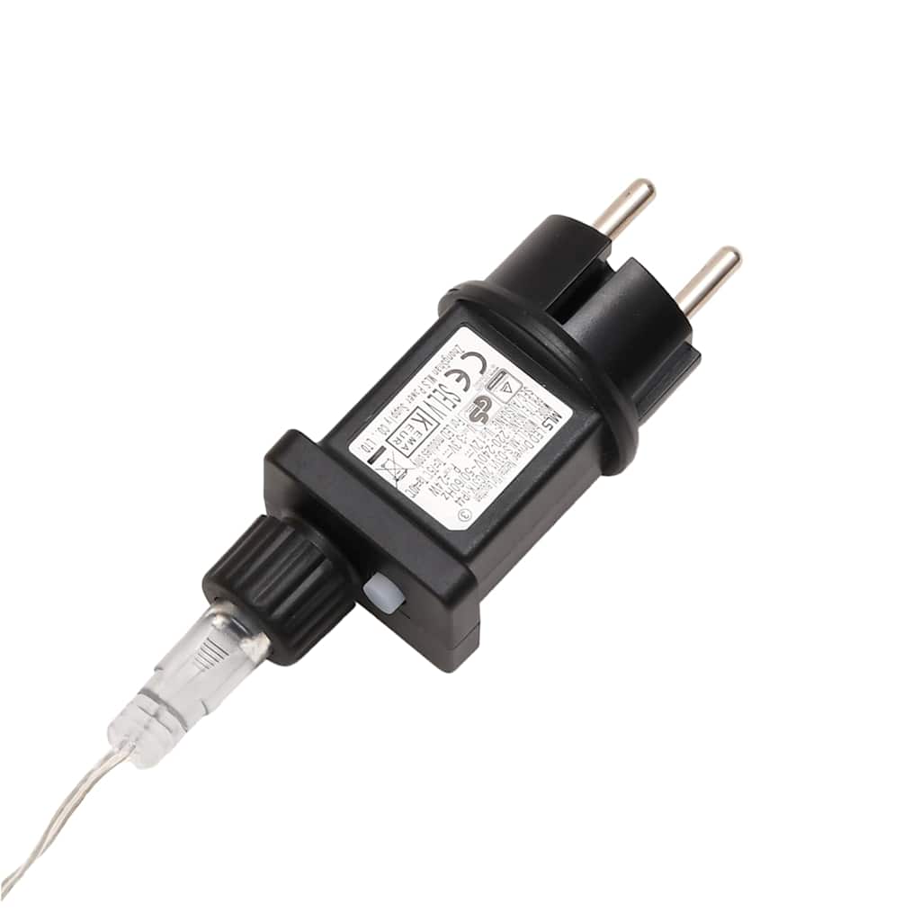 juledekoration med LED-lys foldbar 57 cm hvid