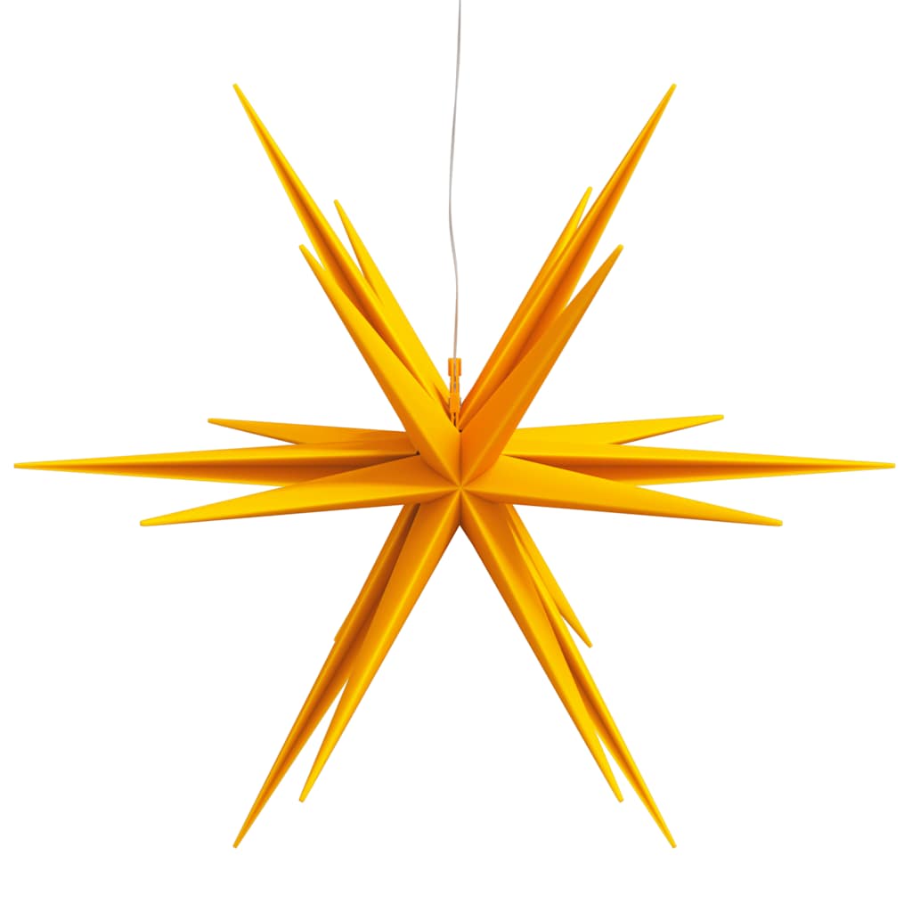 juledekoration med LED-lys foldbar 57 cm gul