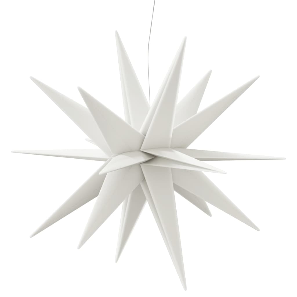 juledekoration med LED-lys foldbar 100 cm hvid