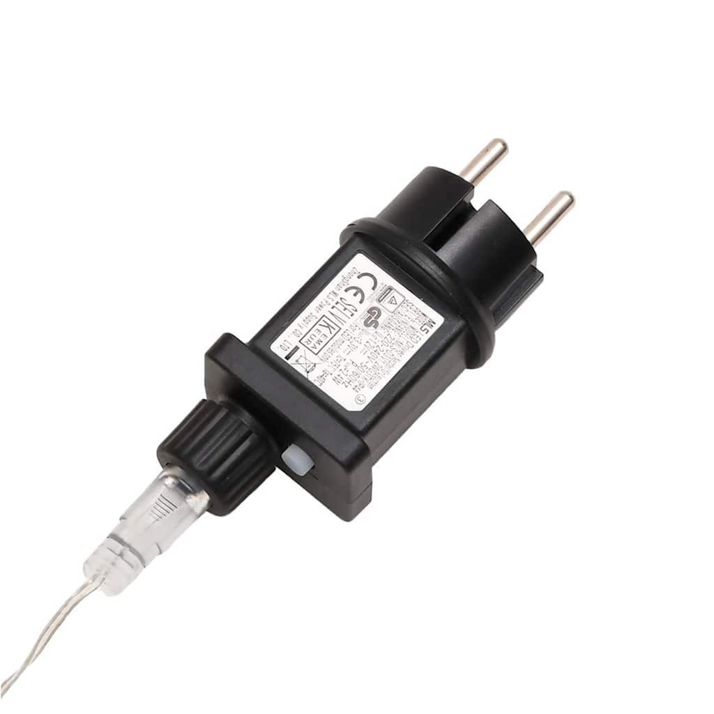 juledekoration med LED-lys foldbar 100 cm hvid