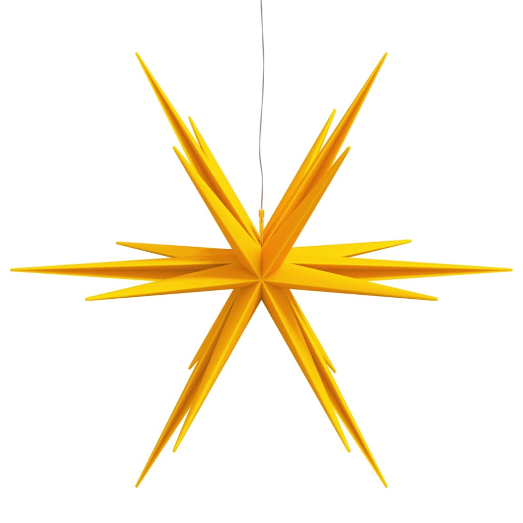 juledekoration med LED-lys foldbar 100 cm gul