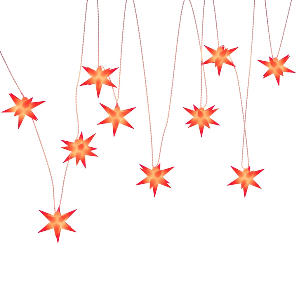 juledekoration med 10 LED'er 10 cm rød