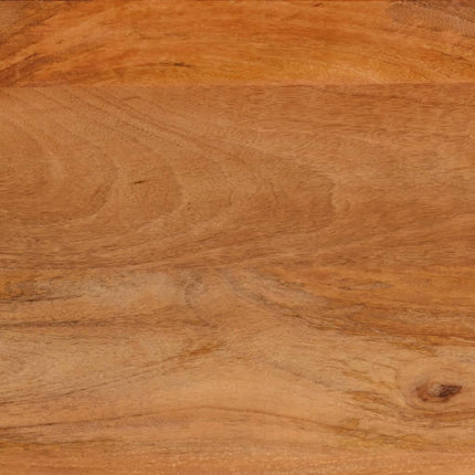 sofabord 100x54x40 cm massivt mangotræ brun og sort