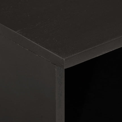 sengeborde 2 stk. 40x33x46 cm massivt mangotræ sort