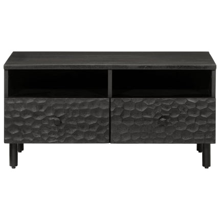 sofabord 80x54x40 cm massivt mangotræ sort