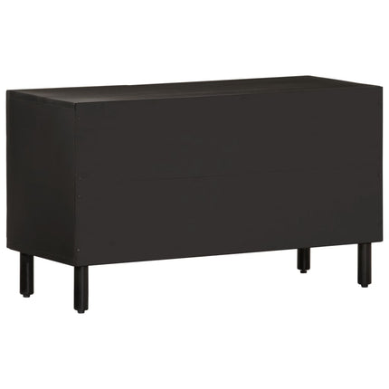 tv-bord 80x31x46 cm massivt mangotræ sort