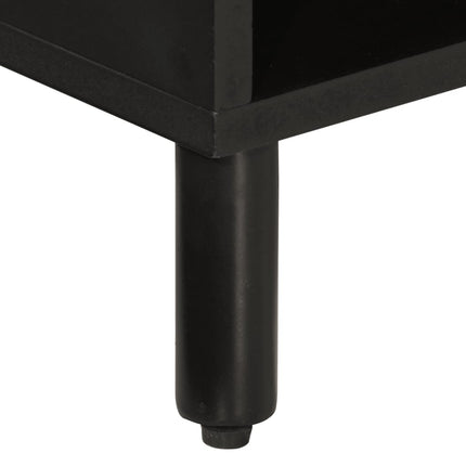 tv-bord 80x31x46 cm massivt mangotræ sort