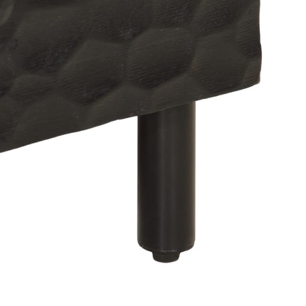 tv-bord 80x33x46 cm massivt mangotræ sort