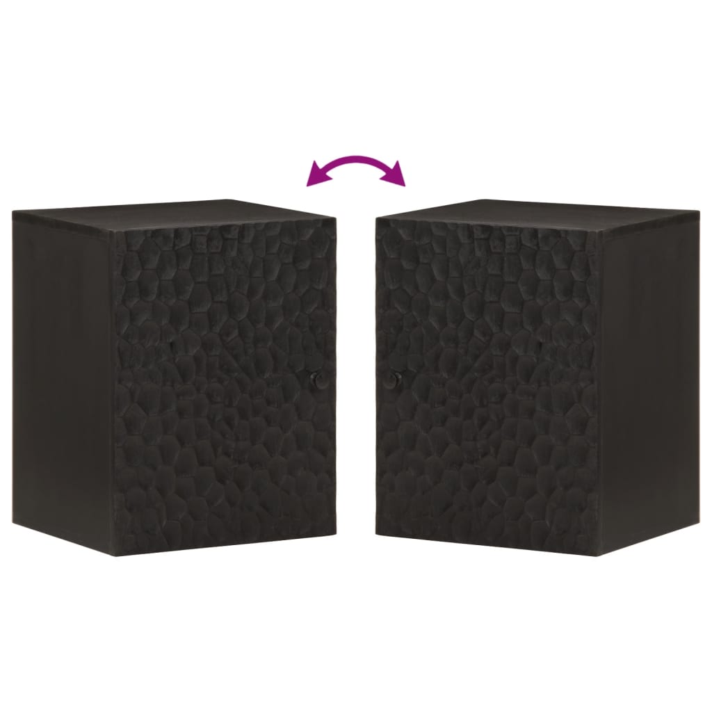 vægskab til badeværelse 38x33x48 cm massivt mangotræ