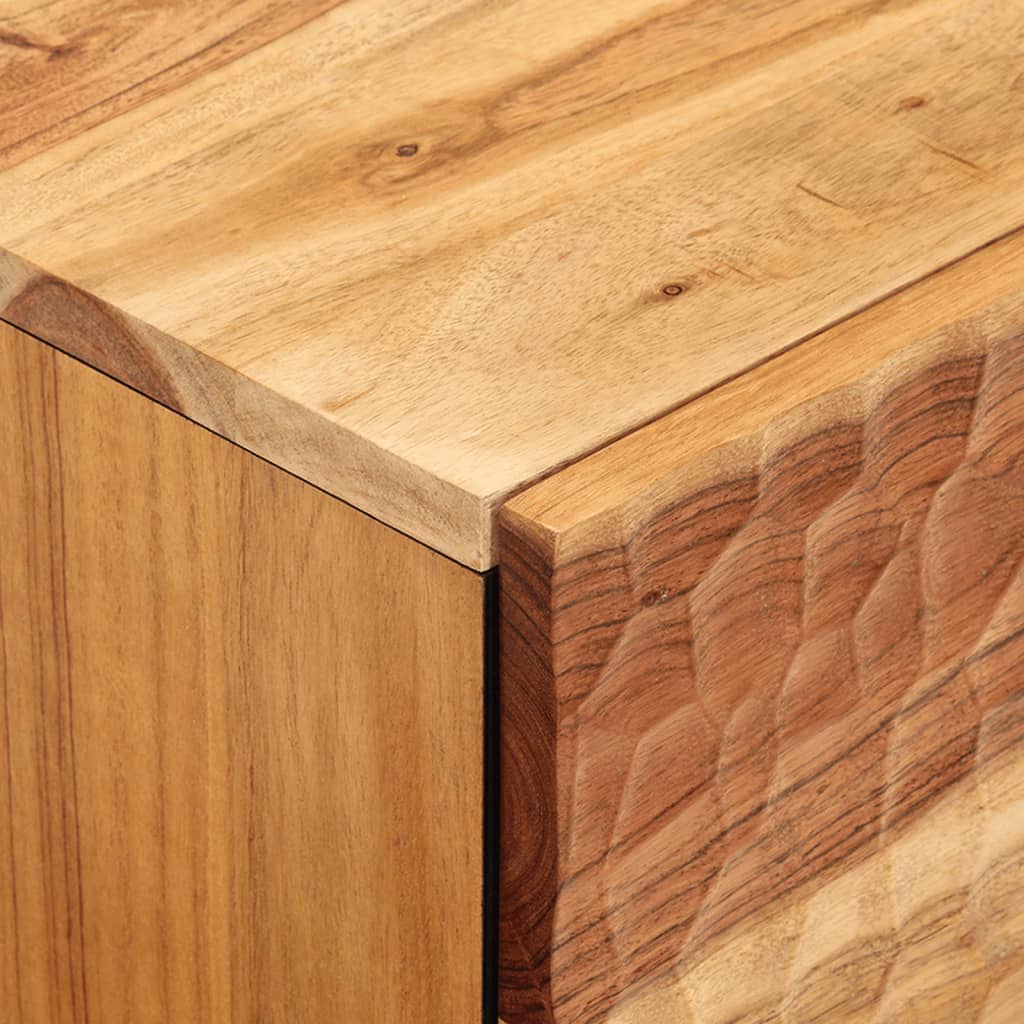 sengeborde 2 stk. 40x33x46 cm massivt akacietræ