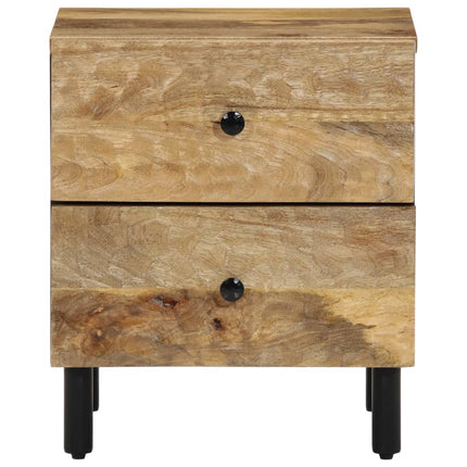 sengeborde 2 stk. 40x33x46 cm massivt mangotræ