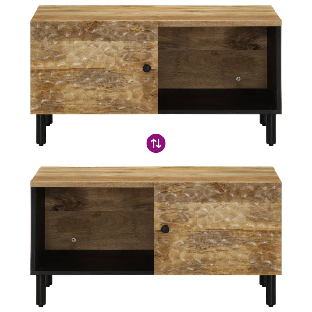 sofabord 80x50x40 cm massivt mangotræ