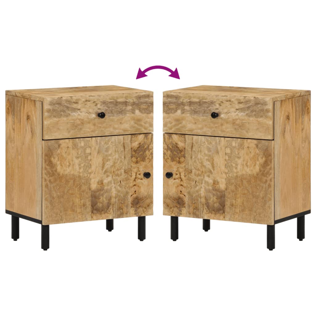 sengebord 50x33x60 cm massivt mangotræ