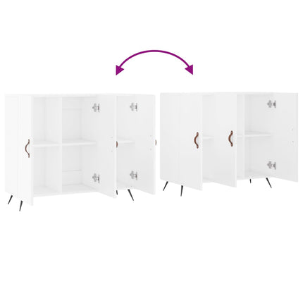 skab 90x34x80 cm konstrueret træ hvid