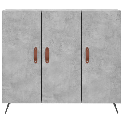 skab 90x34x80 cm konstrueret træ betongrå