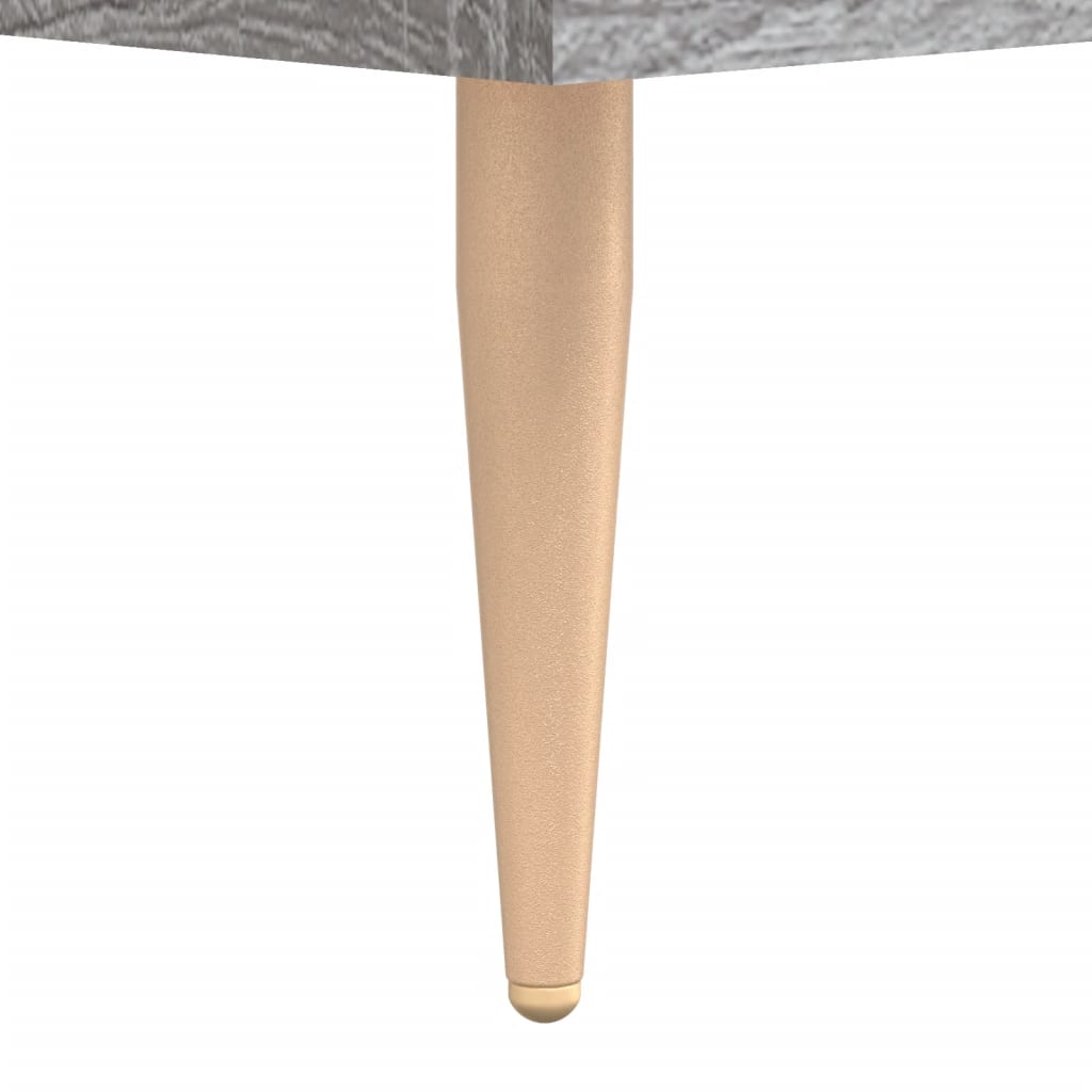 skab 90x34x80 cm konstrueret træ grå sonoma-eg