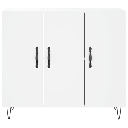 skab 90x34x80 cm konstrueret træ hvid