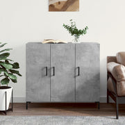 skab 90x34x80 cm konstrueret træ betongrå