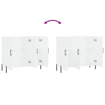 skab 90x34x80 cm konstrueret træ hvid