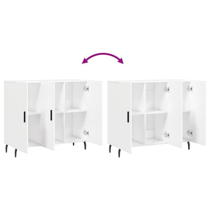 skab 90x34x80 cm konstrueret træ hvid