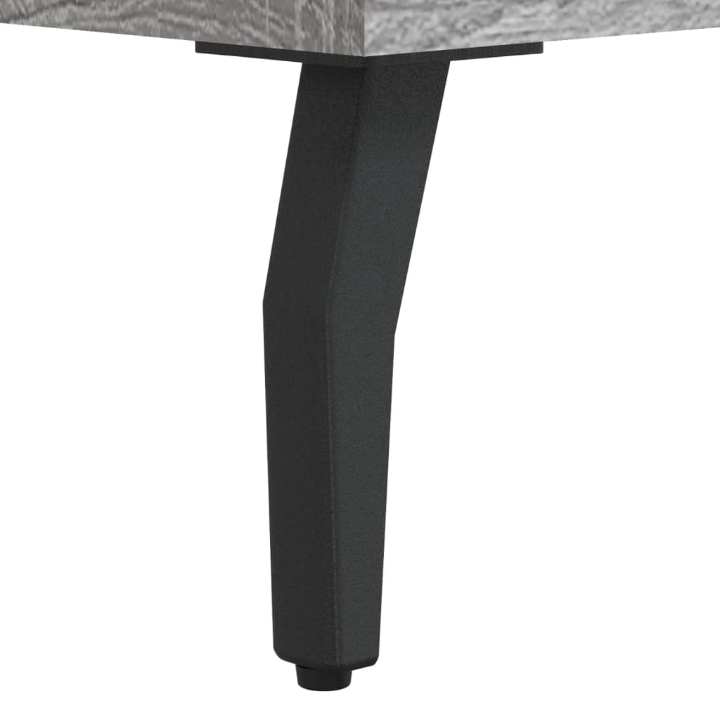 skab 90x34x80 cm konstrueret træ grå sonoma-eg