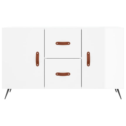 skænk 100x36x60 cm konstrueret træ hvid højglans