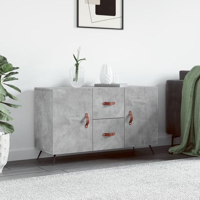 skænk 100x36x60 cm konstrueret træ betongrå