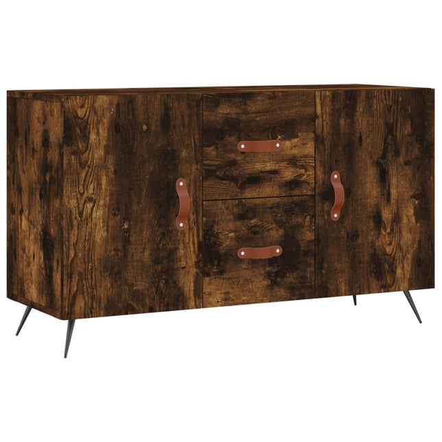 skænk 100x36x60 cm konstrueret træ røget egetræsfarve