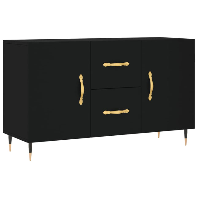 skænk 100x36x60 cm konstrueret træ sort