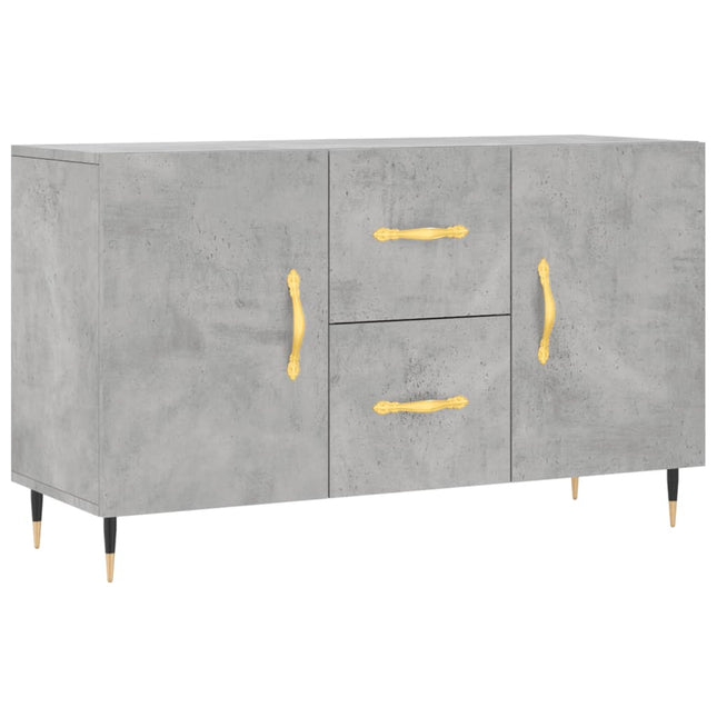 skænk 100x36x60 cm konstrueret træ betongrå