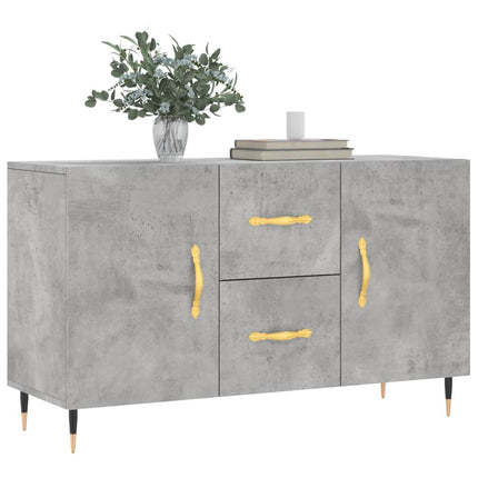 skænk 100x36x60 cm konstrueret træ betongrå