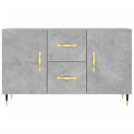 skænk 100x36x60 cm konstrueret træ betongrå