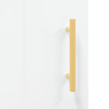 skænk 100x36x60 cm konstrueret træ hvid højglans