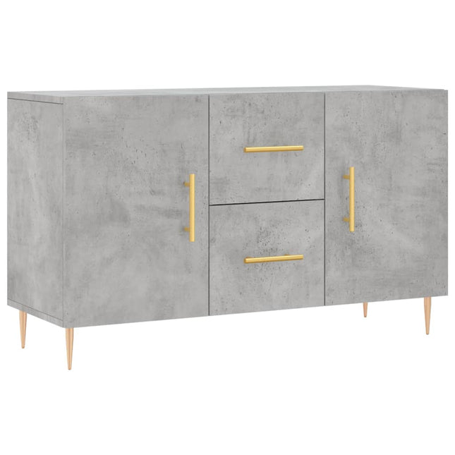skænk 100x36x60 cm konstrueret træ betongrå