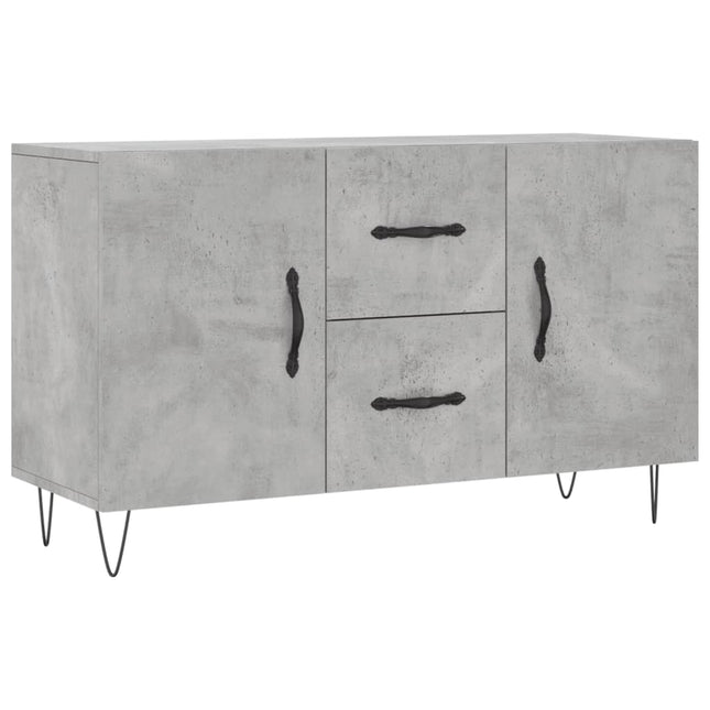 skænk 100x36x60 cm konstrueret træ betongrå