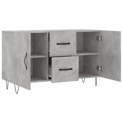 skænk 100x36x60 cm konstrueret træ betongrå