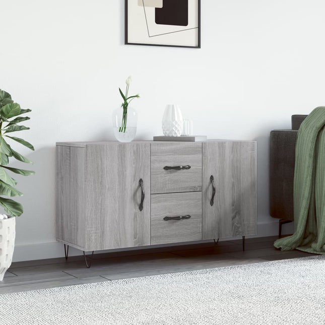 skænk 100x36x60 cm konstrueret træ grå sonoma-eg
